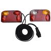 vidaXL Trailer Lights 2 pcs Red 23x6x13 cm 12V Classic Bulb