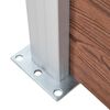 vidaXL Garden Fence WPC 1564x186 cm Brown