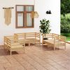 vidaXL 6 Piece Garden Lounge Set Solid Pinewood