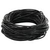 vidaXL Leather Cord 1 Black &Oslash;1.5 mm x 5 m Leather