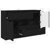 vidaXL Sideboard with Drawer Black 100 x 30 x 65.6 Engineered Wood