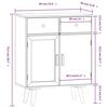 vidaXL Sideboard with Drawers 60x30x75.5 cm Engineered Wood