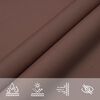 vidaXL Sunshade Sail Oxford Fabric Triangular 5x5x6 m Brown