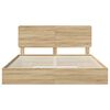 vidaXL Storage Bed with Drawer Sonoma Oak 180 x 200 cm Engineered Wood