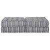 vidaXL Modular Sofa 2 pcs Grey Print 140 x 70 x 36 cm Fabric
