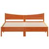 vidaXL Bed Frame without Mattress Wax Brown 200x200 cm Solid Wood Pine