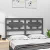 vidaXL Bed Headboard Grey 145.5x4x100 cm Solid Wood Pine