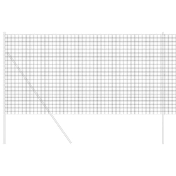 vidaXL Welded Wire Fence Grey 1.4 x 25 m Steel