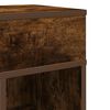vidaXL Bedside Cabinet with Drawer Smoked Oak 25x31x66 cm