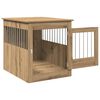 vidaXL Dog Crate Furniture Artisan Oak 64.5x80x71 cm Engineered Wood
