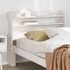vidaXL Headboard with Shelves White 90 cm Solid Wood Pine