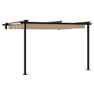 vidaXL Gazebo Taupe 300 x 300 x 200 cm Polyester