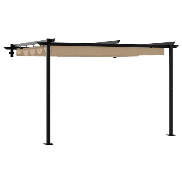 vidaXL Gazebo Taupe 300 x 300 x 200 cm Polyester