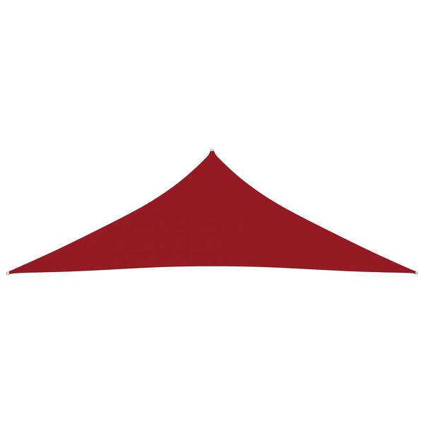 vidaXL Sunshade Sail Oxford Fabric Triangular 3.5x3.5x4.9 m Red