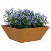 vidaXL Garden Planter Rusty 40 x 40 x 15 cm Weathering Steel