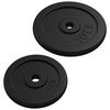 vidaXL Barbell with Plates 60 kg Cast Iron & Chrome Plated Steel