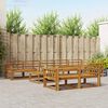 vidaXL Outdoor Sofa Set 9 pcs Natural Solid Acacia Wood