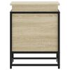 vidaXL Storage Box with Lid Sonoma Oak 40x40x51.5 cm Engineered Wood