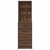 vidaXL Highboard Brown oak 40 x 41 x 135 cm Engineered wood