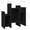 vidaXL Side Cabinet Black 60x26x60 cm Engineered Wood