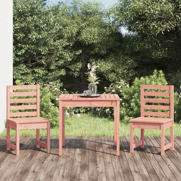 vidaXL 3 Piece Garden Bistro Set Solid Wood Douglas