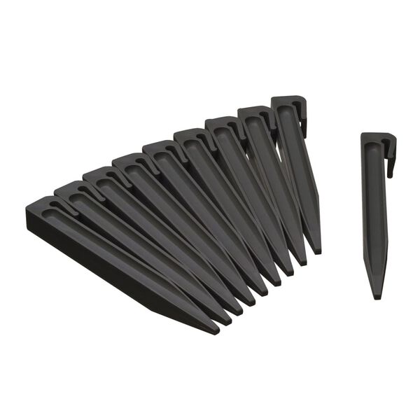 Nature Garden Anchor Pegs 10 pcs Black Small