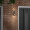 vidaXL Outdoor Wall Light Silver 7 x 10 x 22 cm