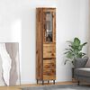 vidaXL Highboard Old Wood 34.5 x 34 x 180 cm Engineered Wood