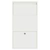 vidaXL Parcel Drop Box with Storage White 44 x 22 x 82 cm Steel