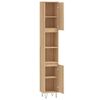 vidaXL Bathroom Cabinet Sonoma Oak 30x30x190 cm Engineered Wood