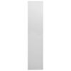 vidaXL Office Cabinet Light Grey 90x40x180 cm Steel and Tempered Glass