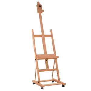 vidaXL Easel Stand 55x53,5x178 cm Solid Beech Wood