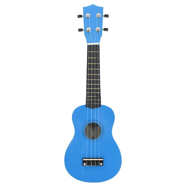 vidaXL Soprano Ukulele Set with Bag for Kids Baby Blue 23"