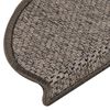 vidaXL Stair Mats Self-adhesive Sisal-Look 30 pcs 65x21x4 cm Grey and Beige