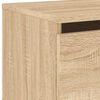 vidaXL Wall-mounted Bedside Cabinets with LED Lights 2 pcs Sonoma Oak