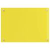 vidaXL Kitchen Backsplash Yellow 70 x 60 x 0.6 cm Tempered Glass