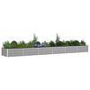 vidaXL Planter Light Grey 580 x 100 x 45 cm Galvanised Steel
