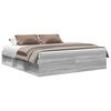 vidaXL Bed Frame without Mattress Grey Sonoma 180x200 cm Super King Super King Size