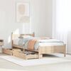 vidaXL Bed Frame without Mattress 90x190 cm Single Solid Wood Pine