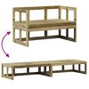 vidaXL Garden Sofa Bench Extendable Impregnated Wood Pine