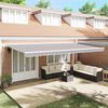 vidaXL Retractable Awning Light Grey 600 x 350 cm Polyester and Metal