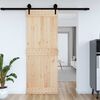 vidaXL Door NARVIK Natural 85 x 210 cm Solid Pine Wood