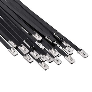 vidaXL Cable Tie 25 pcs 4.6 x 800 mm Black