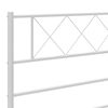 vidaXL Metal Replace Headboard White 180 cm
