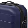 vidaXL Three Piece Hardcase Trolley Set Blue 45.5/55/66 cm