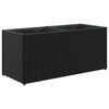 vidaXL Garden Planters with 2 Pots 2 pcs Black 72x30x32 cm Poly Rattan