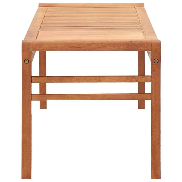vidaXL 3-Seater Garden Bench 150 cm Solid Eucalyptus Wood