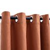 vidaXL Blackout Curtains with Metal Rings 2 pcs Rust 140x225 cm