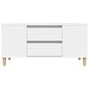 vidaXL TV Cabinet White 102x44.5x50 cm Engineered Wood