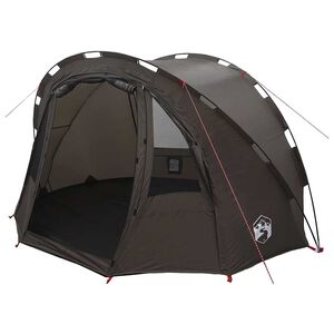 vidaXL Fishing Tent 2-Person Brown Waterproof